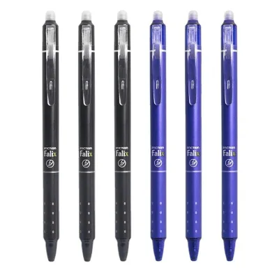 ปากกาเจลลบได้ 0.5มม รีฟิลได้ ปากกาลบได้ สีดำ สีน้ำเงิน พร้อมยางลบ ปากกาสอบ นักเรียน ออฟฟิศ