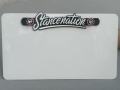 PLATE BADGE ACRYLIC MADE, 3MM BLACK BASE, AND 3MM WHITE LOGO. 