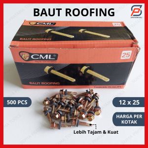 [500 PCS] BAUT ROOFING CAMEL 12x25 PER KOTAK BAUT RANGKA BAJA RINGAN SDS 2.5cm 12 x 25 mm 1 INCH TAJAM KUAT ISI 500 PCS