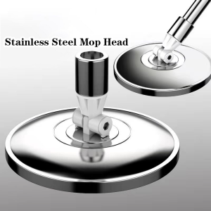 Revolving Mop Head Stainless Steel Spin Mop Head Replacement Cleaning Home Tools Household