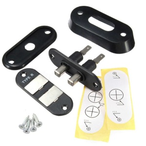 P-3 Truck Sliding Door Contact Switch Wear-resistant for Auto Car Truck Alarm Central Locking Systems Black Color
