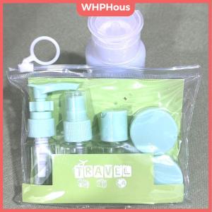 WHPHous 6 PCS Travel Bottles Set Leak Proof Press Type Refillable Containers For Cosmetics Lotion Cream Liquid Toiletries Storage