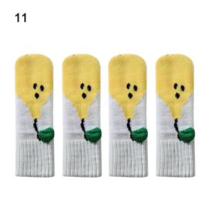WAYCAI 4Pcs/Set Dễ thương Chống-Tiếng Ồn Đan Tầng Protector Bảng Chân Bìa Trường Hợp bảo vệ Đồ nội thất Chân Tay Áo Vớ chiếc ghế