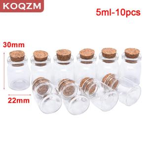 [COD] KOQZM KITCHEN Sporter 10PCS Mini Bottles with Cork Stopper Clear Bottle Vial Wedding Decoration 5ml-10pcs