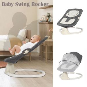 BESTIT 3 Angle Adjustment Baby Swing Rocker 3-speed Timed Adjustment Adjustable Electric Cradle Multifunctional Soothing Adjustable Rocking Chair for Baby