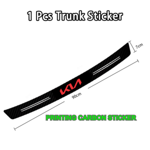 stiker carbon 3d pelindung kaki mobil kia sticker sillplate mobil kia rio picanto sportage protector bagasi