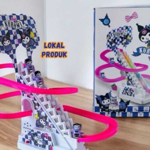 Track Kuromi Tangga Seluncur 867 1 Naik Turun | Mainan Track Kuromi Perosotan Tangga Viral Cocok Buat Kado Anak | Mainan Edukasi Ada Lampu Dan Musik Bisa Nyala | Tangga Seluncur Menggunakan Baterai AA Kemasan Box Bahan Berkualitas