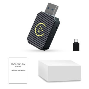 【24H】Carplay Adapter Android Auto Wireless Adapt Mini Wired to Wireless 2 in 1 AI 5G Wif & Bluetooth Plug and Play