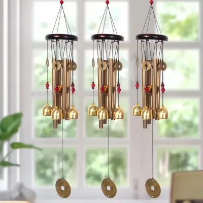 Wind Chimes Outdoor Garden Yard Bells Hanging Charm Decor Windchime Ornament Tube number