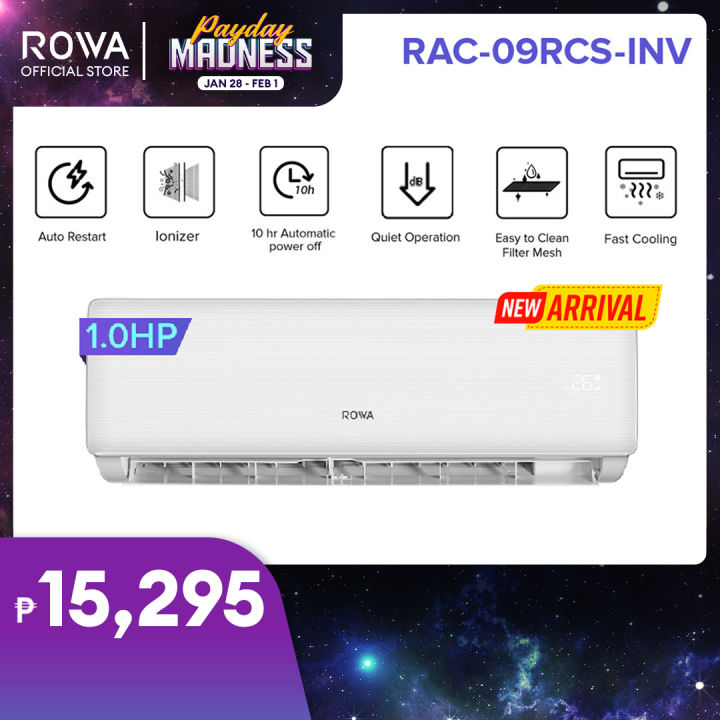 ROWA 1HP Inverter Splittype Aircon RAC09RCSINV Air Conditioner