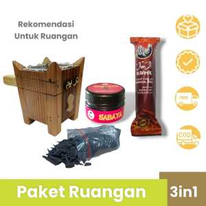 3in1 promo paket mabkhara kayu buhur nusantara aroma oud gahru+ arang/paket ruangan aromaterapi