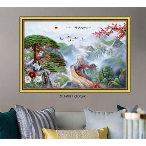 Tranh dán tường nghệ thuật VTC trang trí phong thủy vạn lý trường thành ZTU-Vol 1 (105)-K