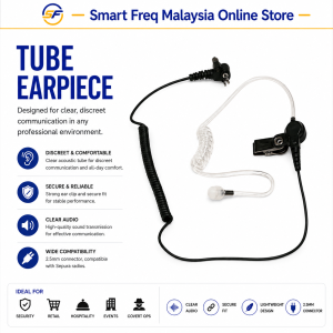 Transparent Walkie Talkie Tube Earpieces Sepura 2.5MM