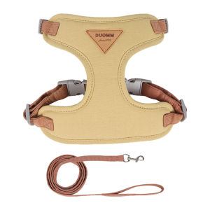 HamshMoc Lightweight Cat Harness And Leash Set Adjustable Kitten Puppy Vest Comfort Lead Rope With Soft Handle Anti-Escape For Cats