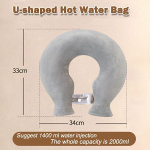 U-shaped Hot Water Bag Neck Warmer Hot Cold Therapy Bag Matibay Sulit Portable Detachable Washable Plush Cover