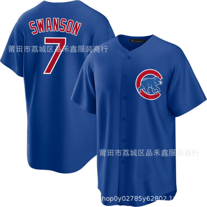 Chicago Cubs ชุดเบสบอลของชิคาโกคับส์ 24 จำนวน Bellinger  เสื้อเจอร์ซีย์ปักลาย Bellingame สำหรับผู้ชาย