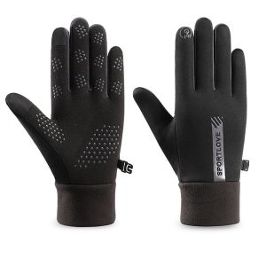 WENYOU Cold Resistance Winter Gloves Thermal Fleece Thicken Driving Mittens Convenient Winter Warm Touch Screen Gloves For Outdoor Sport Running