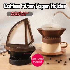 THREADJOY รูปทรงเรือใบ ที่ใส่กระดาษกรองกาแฟ 2ใน1 ความคิดสร้างสรรค์ ชั้นวางกาแฟแบบดริป ทนทาน ความจุขนาดใหญ่ ขาตั้งรองรับถุงกรอง ของใช้สำหรับกาแฟ