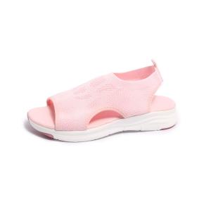 ATIKOTA Womens Sandals New Arrival Flip Flops Style Mesh Platform Open Toe Design Flying Weaving Large Size Wedge Sandal