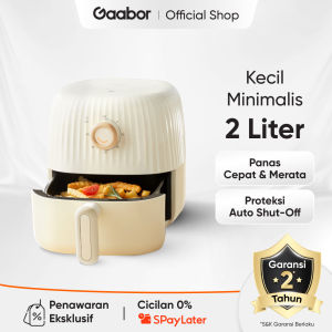 Gaabor Air Fryer Mini Low Watt 2L Penggorengan Tanpa Minyak Anti Lengket Mudah Dibersihkan