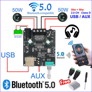 COD Sinilink XINYI Audio Amplifier Stereo HiFi Bluetooth 5.0 Class D 2x50W - XY-C50L / Ampli Karaoke Rumahan Full Bass / Ampli 2 Channel Rakitan / Ampli Rakitan / Ampli Karaoke Rakitan Full Bass / Ampli Mobil Suara Jernih Full Bass