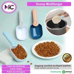 Sendok Takar Serbaguna Scoop Multifungsi Takar Tepung Gula Beras Kopi Penjepit Karung Beras Praktis