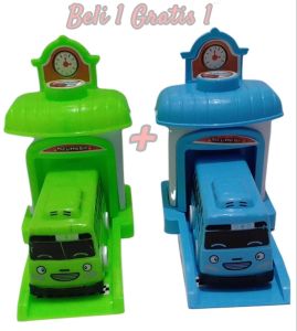 COD MAINAN LITLE BUS STASION  / MAINAN LITLE BUS STASION GARASI / MAINAN ANAK MOBIL GARASI PULLBACK