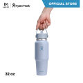 HYDRO FLASK กระติกน้ำ WIDE MOUTH TRAVEL BOTTLE WITH FLEX STRAW CAP 32 OZ กระติกน้ำสูญญากาศ เก็บอุณหภูมิความร้อนความเย็น. 