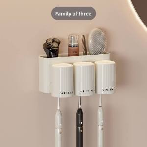 Kệ Treo Bàn Chải Đánh Răng Phòng Tắm - Kệ Treo Tường Đựng Cốc & Bàn Chải Bền Đẹp & Chắc Chắn