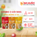 Combo ưu đãi - 3 gói Chà bông gà Ba Huân - Chà xù bông, Chà xé sợi, chà xù cay - Thơm ngon, tiện lợi - Gói 100g - Chà bông gà. 