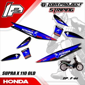 Striping SUPRA X 110 OLD PETRONAS- Sticker Striping Variasi List HONDA SUPRA X 110 OLD PETRONAS IP.F-02 Design IP Sticker