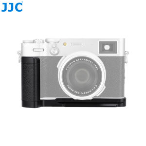 JJC Metal Camera Hand Grip Secure Handle Vertical L Bracket Holder For FUJI Fujifilm X100VI CamerasArca-Type Quick Release Plate Design&Three 1/4"-20 Screw Hole