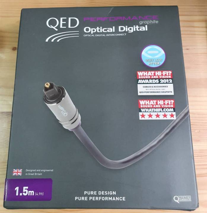 QED Performance Toslink Digital Optical Audio Cable 1.5 เมตร Lazada.co.th