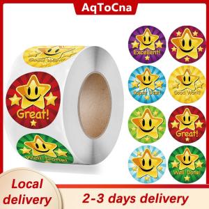 [COD] AqToCna Ship within 24 hours 500pcs Reward Stickers Encouragement Sticker Roll for Kids Motivational Stickers