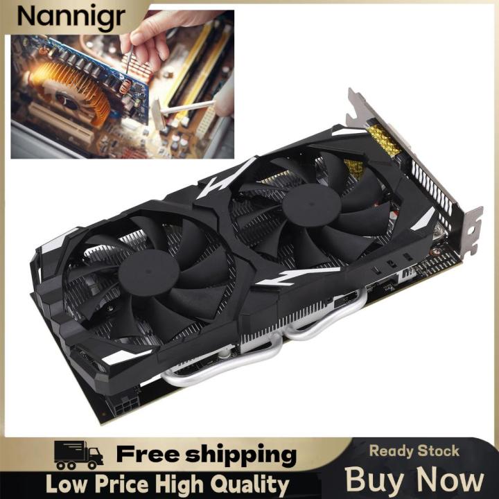 Nannigr Zunate RX 580 Desktop Graphics Card RX 580 8GB GDDR5 256bit PC Gaming Video Card 1244MHz Core 16 x PCI Express 3.0 HDMI DVI 8K Computer RX580 8GB Graphics Card with Fan