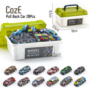 CozE Alloy Car Pull Back Racing Metal Car Set Mini Toy Car Model With Box 20pcs/30pcs/50pcs Car