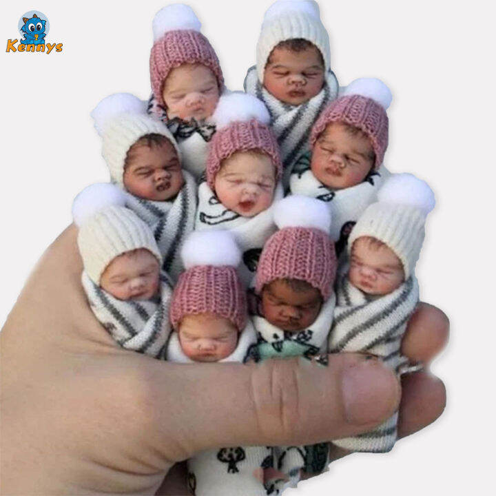 Kennys Mini Reborn Baby Dolls Small Resin Babies Tiny Realistic Baby Doll for Baby Shower Party Favors Lazada PH