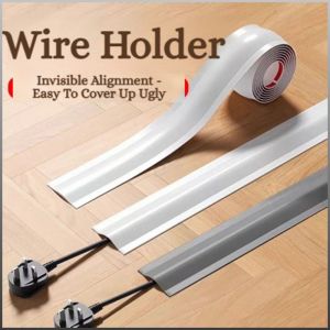 Invisible Floor Cable Cover/Decorative Cord Hider Channel/Electric Wire Protector Raceway Safe Anti Trip Home Cable Management
