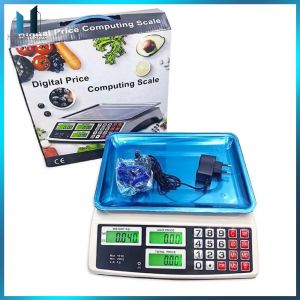 【Homelements】 40kg/5g Food Produce Scale Rechargeable Waterproof for Farmers Market Meat Shop