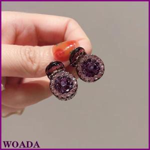 WOADA 2 4pcs Mini Round Rhinestone Hair Claw Retro Zircon Women Girls Claw Clip Small Hairpins Hair Crabs Girls Hair Accessories 
