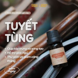 Tinh Dầu Tuyết Tùng | Tinh Dầu Nguyên Chất Farm & Forest | Mùi Gỗ - Trầm Lắng - Thanh Lọc Không Khí - Hỗ Trợ Giấc Ngủ