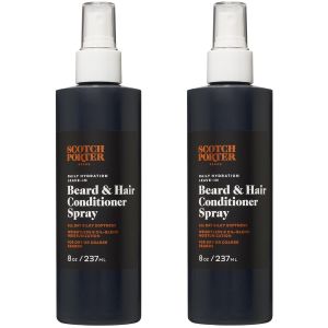 Scotch Porter Daily Hydration Conditioner Spray for Beard & Hair Coconut Avocado & More 8oz Bottle with Pump
