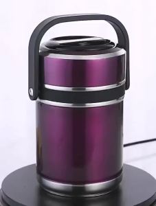 New 304 Stainless Steel 1.8/ 2.6L Vacuum Insulation Thermal Food Container Insulated Bento Lunch Food Soup Jar Vacuum Container Thermos Insulated Pot