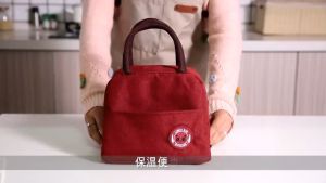 【SG 🚚】Waterproof Nylon Insulated Cooler Bag Portable Thermal Lunch Bag For Travel Picnic Outdoor Food Storage