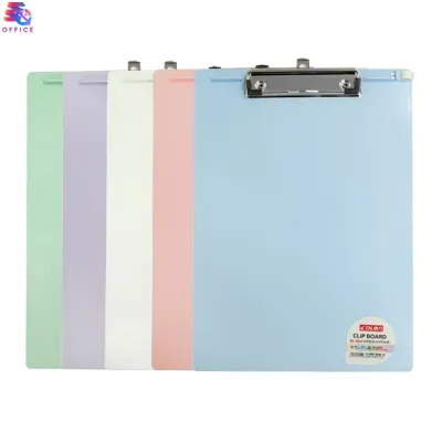 คลิปบอร์ด คลิปบอร์ดสีพาสเทล A5 A4 แฟ้มคลิปบอร์ด แฟ้มรองเขียน พิมพ์ตารางและสเกล สีพาสเทล คลิปบอร์ดพลาสติก คลิปบอร์ดตาราง แผ่นรองเขียน กระดานรองเขียน พร้อมส่ง