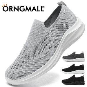 ORNGMALL High Quality Mesh Shoes for Men Breathable Casual Sneakers Slip-On Street All-match Fashion Walking Shoes Suitable for Daily Leisure 39~48