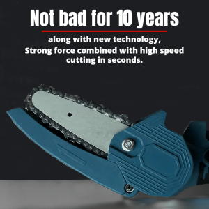 Cordless chain saw 488VF 4 Inch Cordless Chainsaw Wood Cutter Secateurs Portable Branch Pruning Saw Rechargeable Li-ion Battery