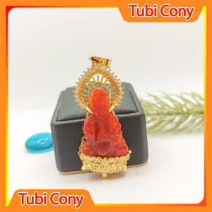 Mặt Phật Bà Quan Âm Thạch Anh Đỏ