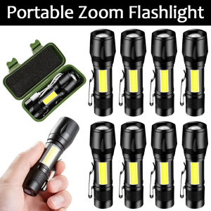 Mini Flashlight Portable Touchlight USB Rechargable LED Light 3 Lighting Mode Waterproof Torch Light for Night Camping Hiking