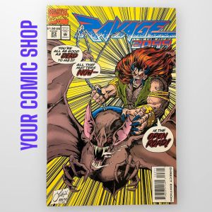 Ravage 2099 23 Published Oct 1994 by Marvel. Written by Pat Mills & Tony Skinner.